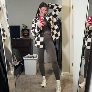 Checkered Snap-Up Jacket